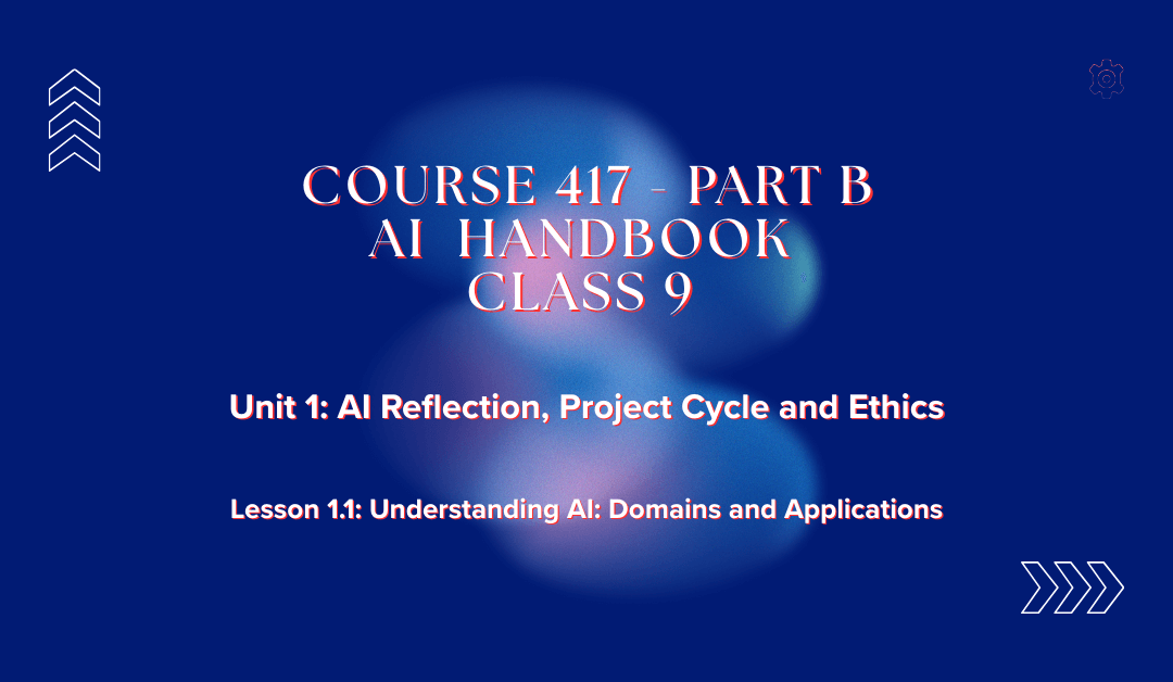 What is Artificial Intelligence? A Complete Guide for Class 9 Students (Domains, Applications & Examples)