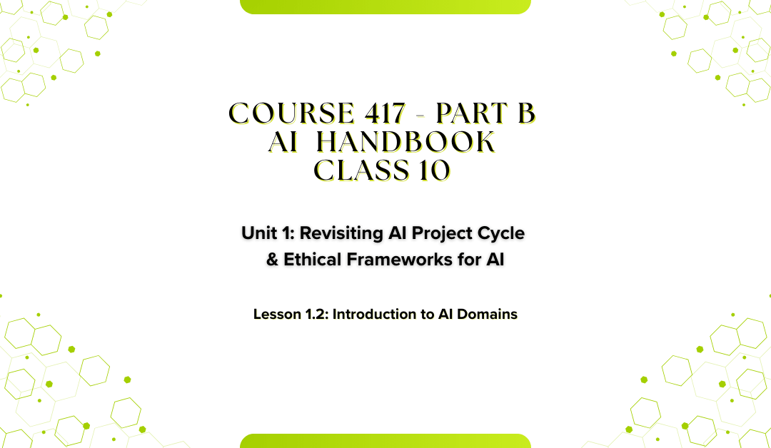 3 Domains of AI: Statistical Data, Computer Vision & NLP Explained for Class 10