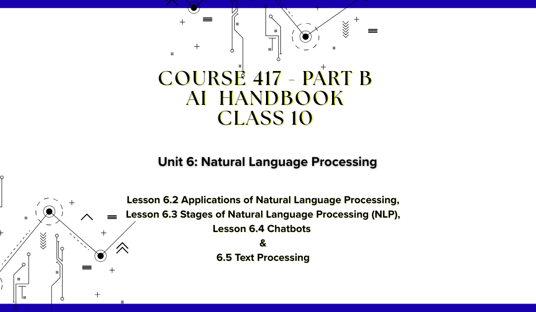 NLP Text Processing & Applications: From Raw Text to AI Understanding (Class 10)